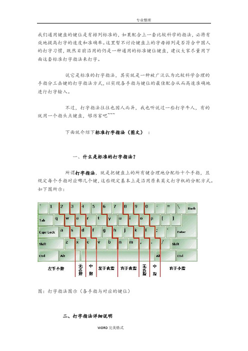 快速打字正确的标准指法[附图]