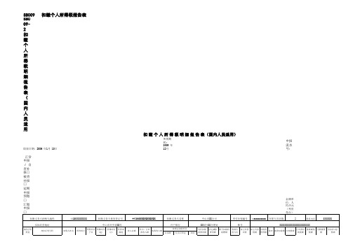 SB009-2扣缴个人所得税明细报告表