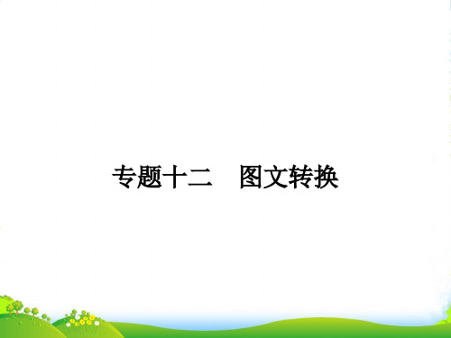 高考语文总复习 专题12 图文转换配套课件 新人教