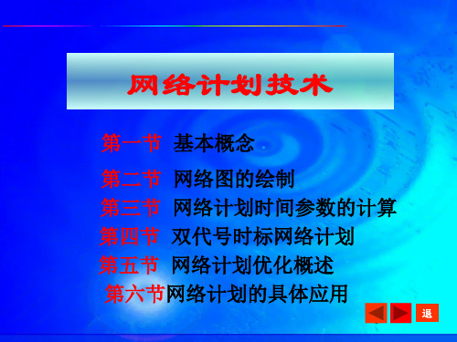 施工组织管理,施工组织设计网络计划技术