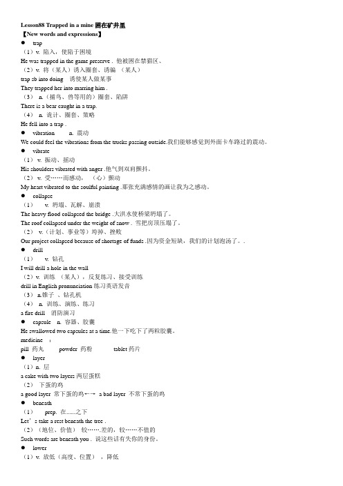 新概念英语二Lesson88知识点