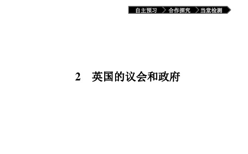 高二政治(人教版)选修3课件：2.2英国的议会和政府