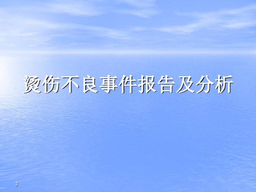 烫伤不良事件报告及分析ppt课件