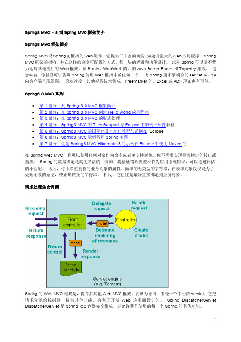 Spring3.0 MVC 中文教程