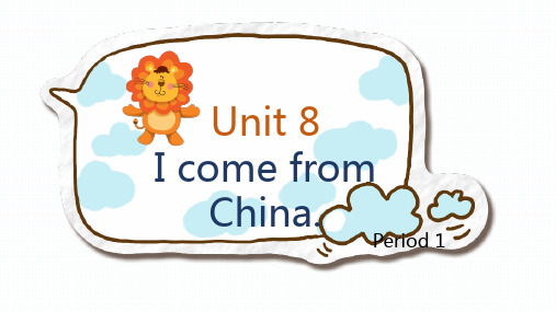 湘少版英语四年级下册unit8 I come from China