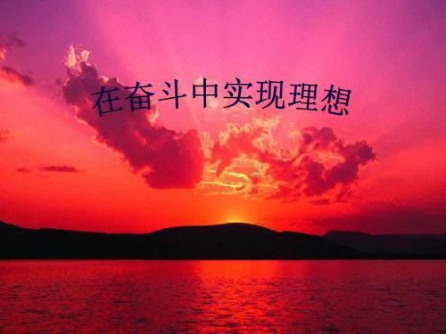 高二政治在奋斗中实现理想2(教学课件201908)