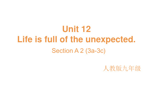 Unit12SectionA3a3c课件人教版英语九年级全册