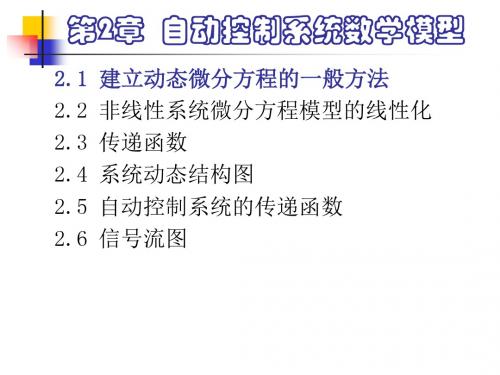 第2章 控制系统数学模型-97页PPT资料