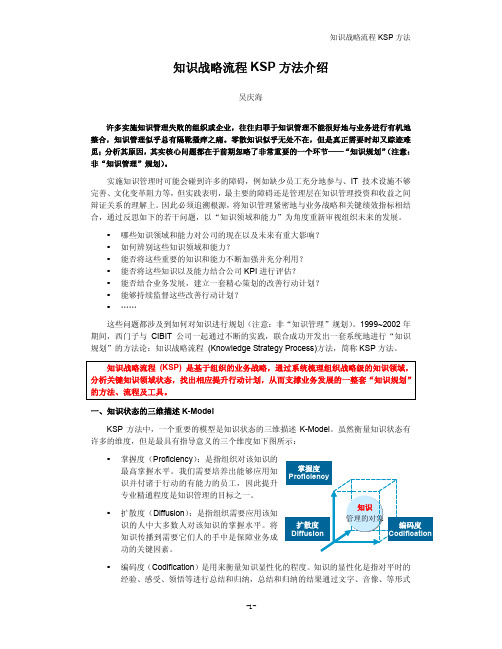 知识战略流程KSP方法