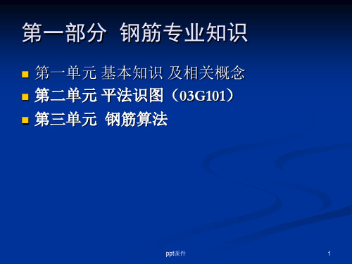 梁柱板钢筋平法标注识图详解  ppt课件