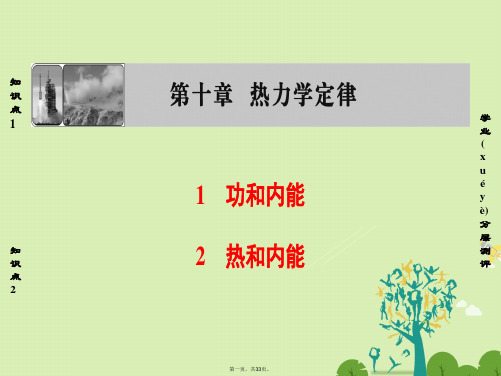 高中物理第10章热力学定律1、2功和内能、热和内能课件新人教版选修33