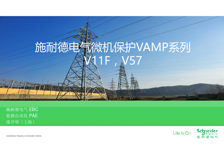 施耐德电气微机保护VAMP系列 V11F,V57