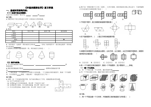 《丰富的图形世界》复习学案(用)