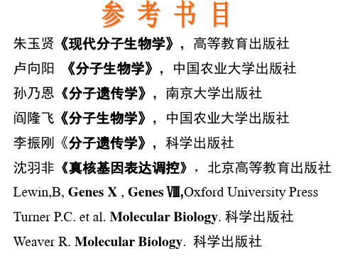 分子生物学第一章  绪论