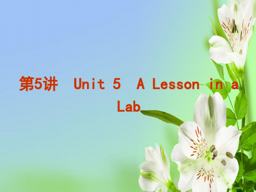 外研版高中英语必修一备考复习Module 5 A lesson in a lab一轮复习课件ppt