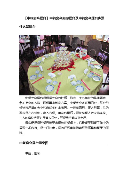 【中餐宴会摆台】中餐宴会如何摆台及中餐宴会摆台步骤