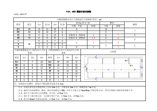 瓦楞纸箱(0201)加边标准