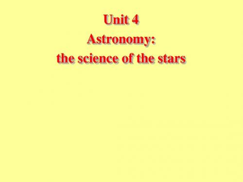 人教版高中英语Book 3 unit 4 astronomy ---reading 教学课件 (共1