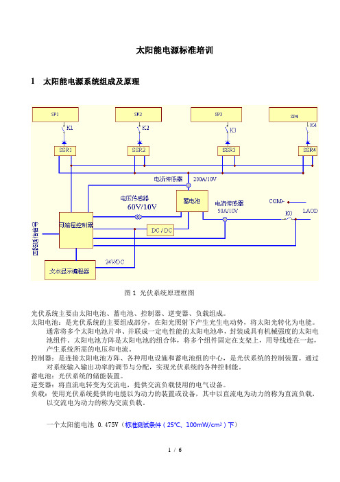 太阳能电源标准汇总