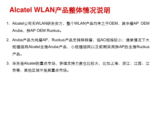 网络WiFi-Alcatel竞争分析