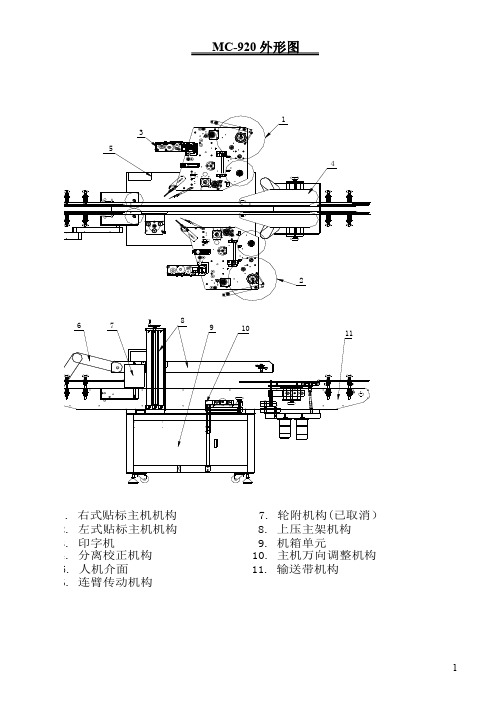 MC920贴标机说明书DOC