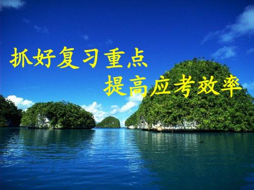政治高考讲座——备考策略汇总