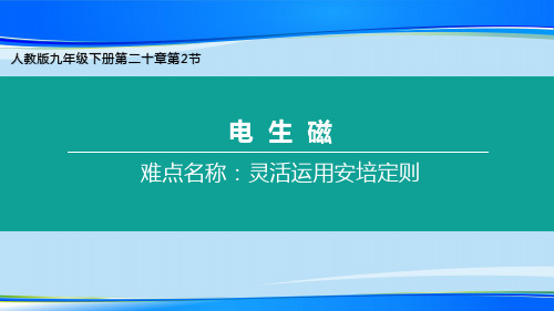 人教版物理九年级全一册教学课件20.2 电生磁最新课件