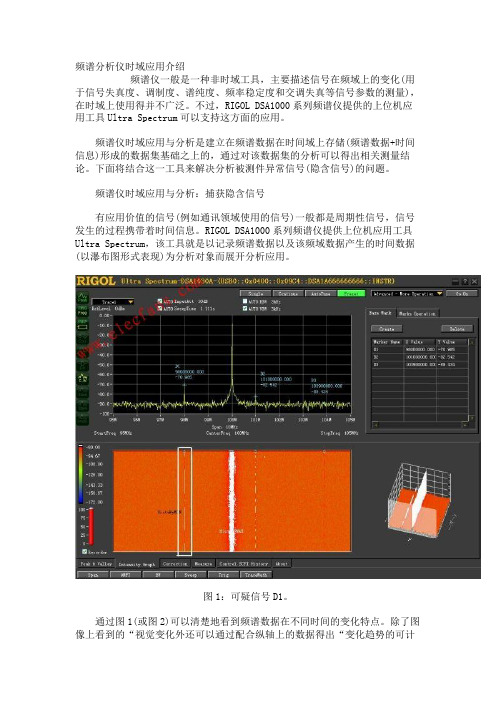 频谱分析仪时域应用介绍