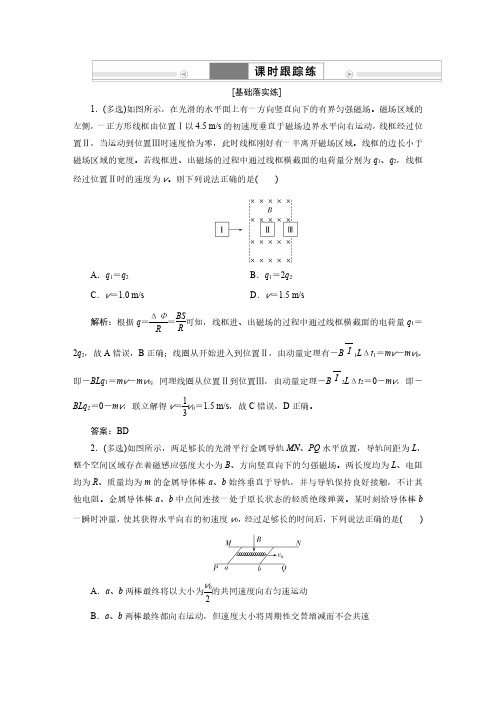 专题提升22 动量观点在电磁感应中的应用--2025版高考总复习物理