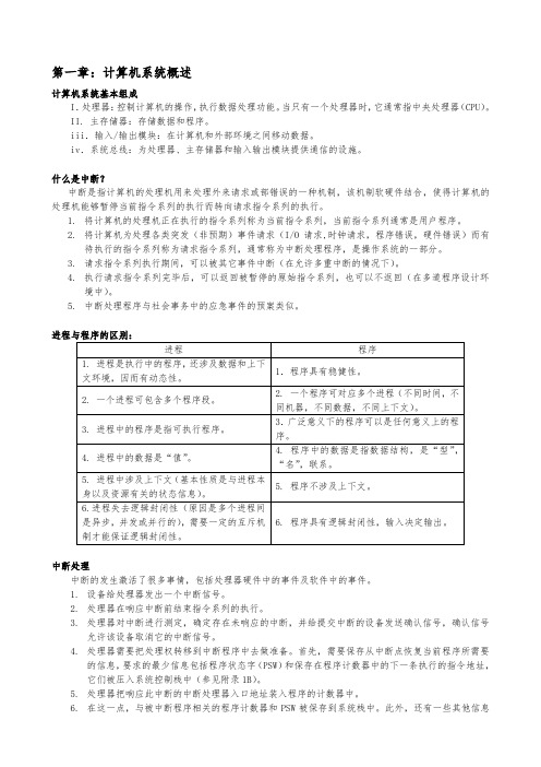 操作系统 精髓与设计原理(第五版))