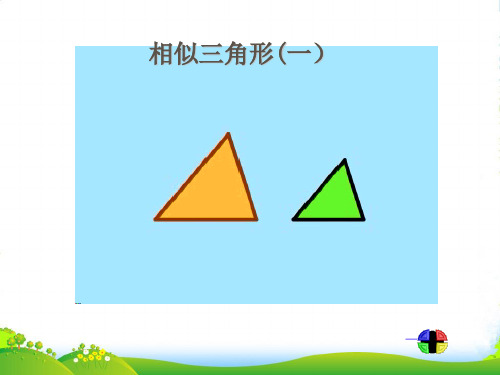 苏科版九年级数学下册第六章《相似三角形(1)》公开课课件