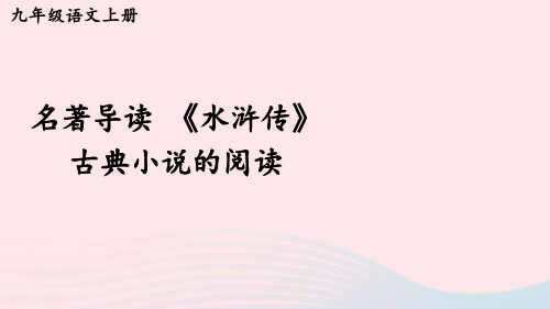 名著导读 《水浒传》 古典小说的阅读【考点精讲版】