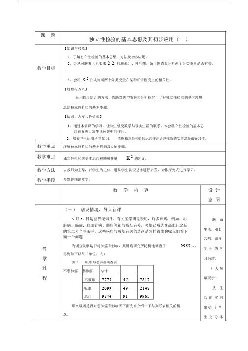 独立性检验的基本思想及其初步应用.docx