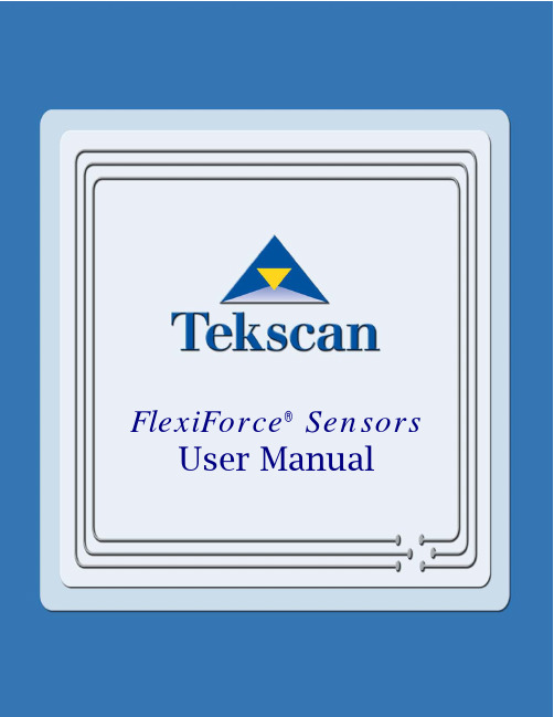 Tekscan Flexiorce Sensors 说明书