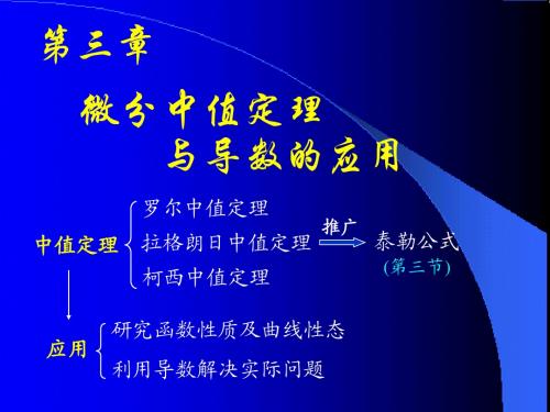 吉林大学大一高数第四章第一节 中值定理