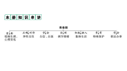 2024年中考道德与法治一轮复习备考专题课件 心理与健康