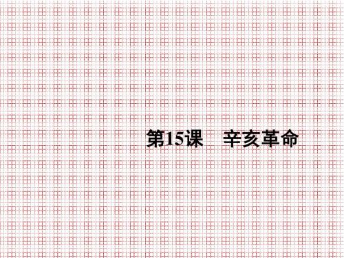 历史第15课辛亥革命课件(岳麓版必修1)