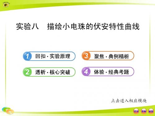 描绘小电珠的伏安特性曲线