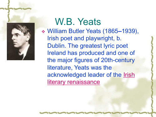 2.3 W.B.Yeats