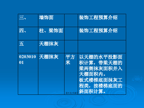 墙柱面抹灰工程