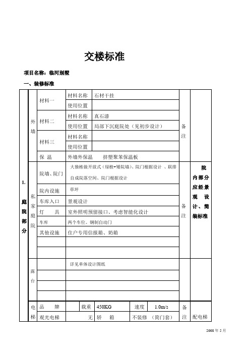 清水样板房标准做法