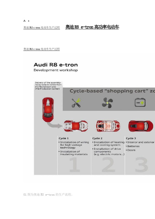奥迪R8 e-tron电动车生产过程--无偿奉献