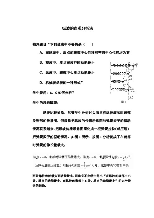 纵波的直观分析法-- 杨桂巧