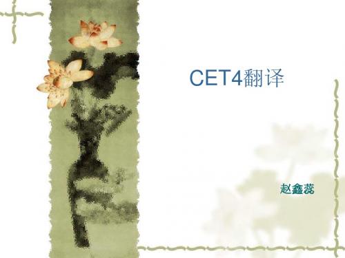 CET4翻译  ppt