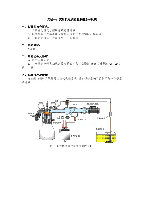 汽车发动机控制技术实验指导书