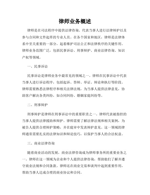 律师业务概述