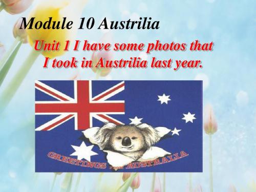 外研版英语九年级上Module10 Australia