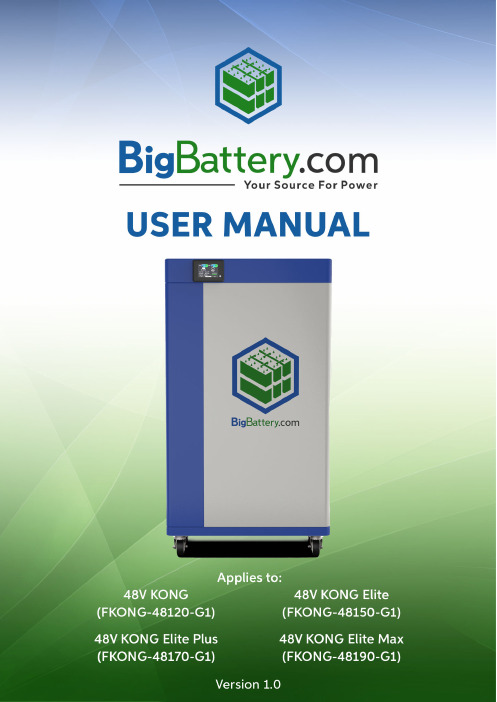 BigBattery KONG 48V Lithium-Ion Battery User Manua