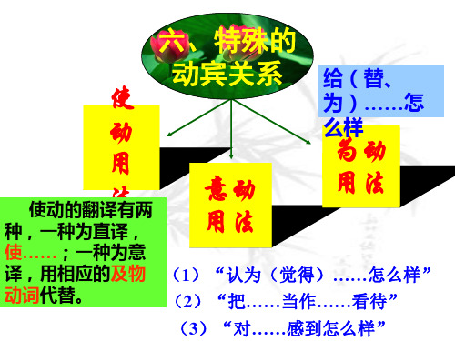 特殊的动宾关系(使动、意动、为动)