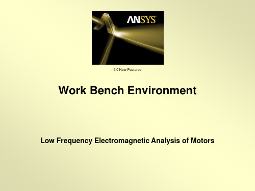 workbench电机电磁场有限元分析优质资料